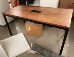 Wood top table