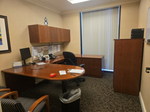 U-shaped desk – wood/laminate
