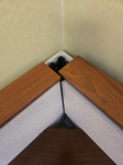 Corner worksurface with keyboard tray
