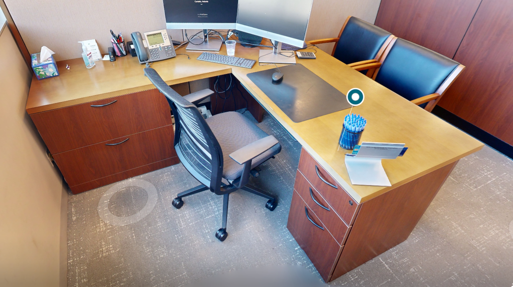 L-shaped desk