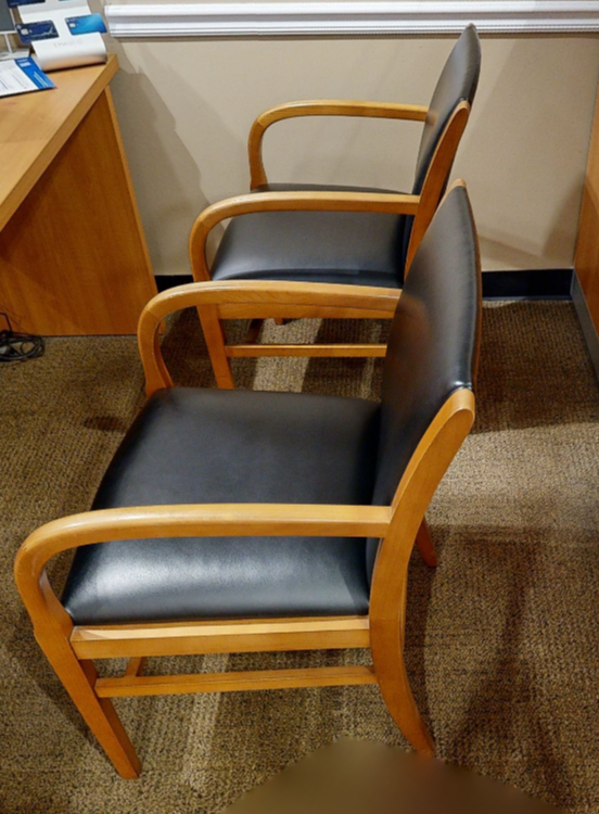 Black guest chair