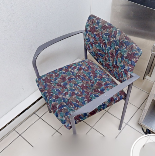 Floral guest chair