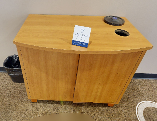 2 door wood cabinet