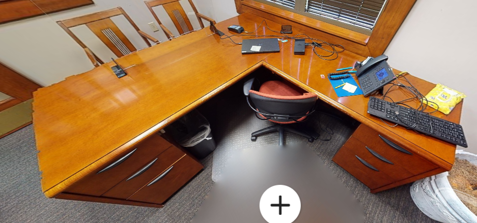 L-shaped desk