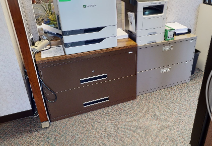 filing cabinet - 2 drawer, metal