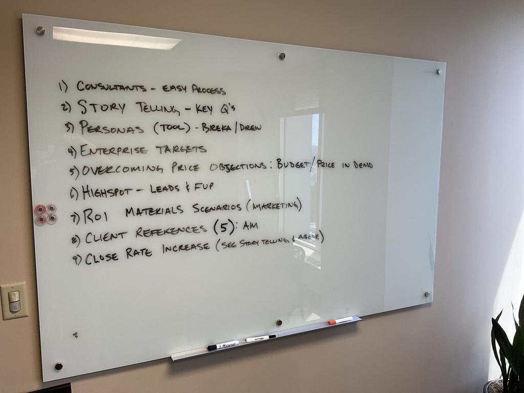 47x36/72x48 GLASS WHITEBOARD