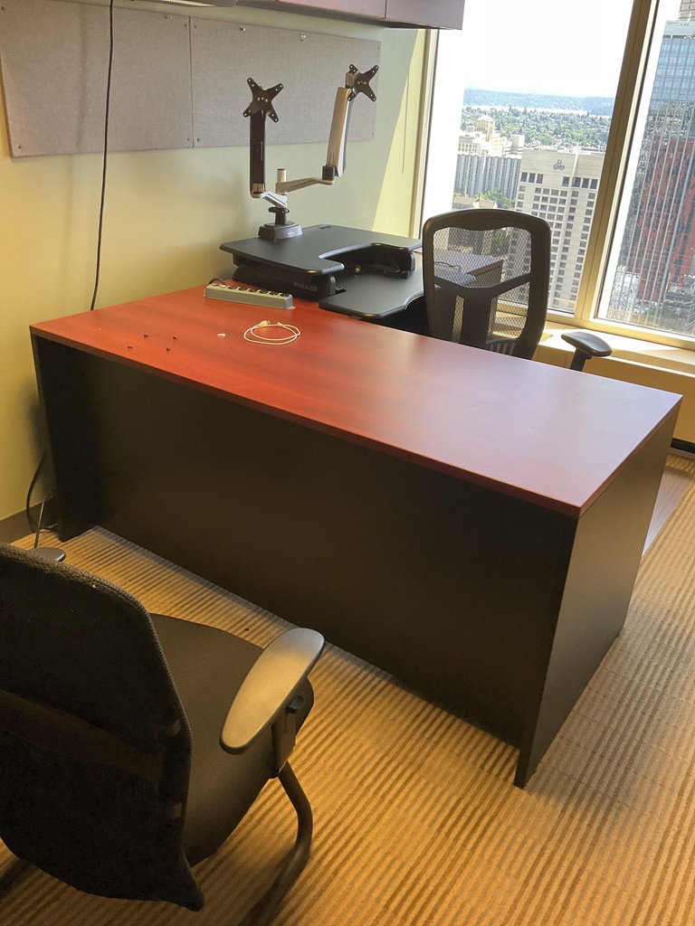 78x66x30 L SHAPED DESK