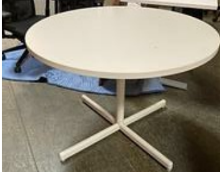 Round Table-Wht-42In