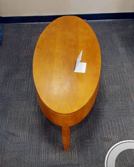 Oval coffee table