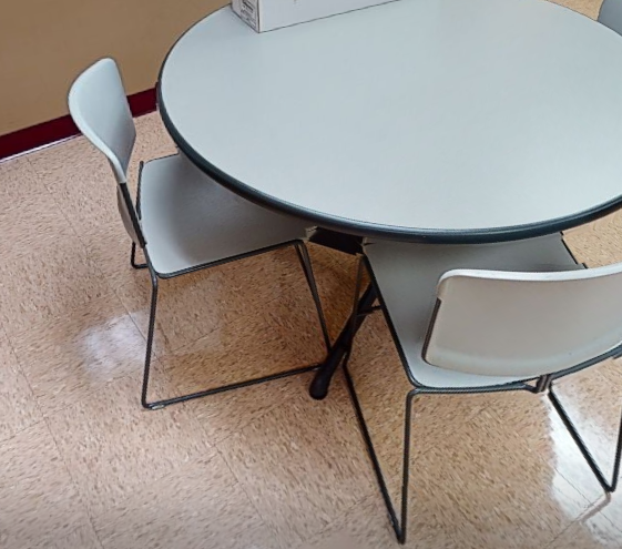 Grey cafe chair