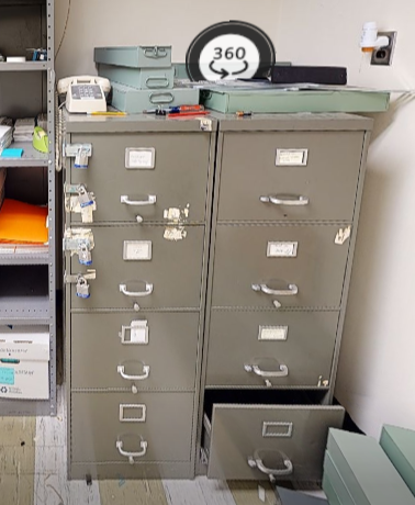 4D vertical filing cabinet