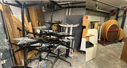 Meeting Room Round Tables Seat Height without Power