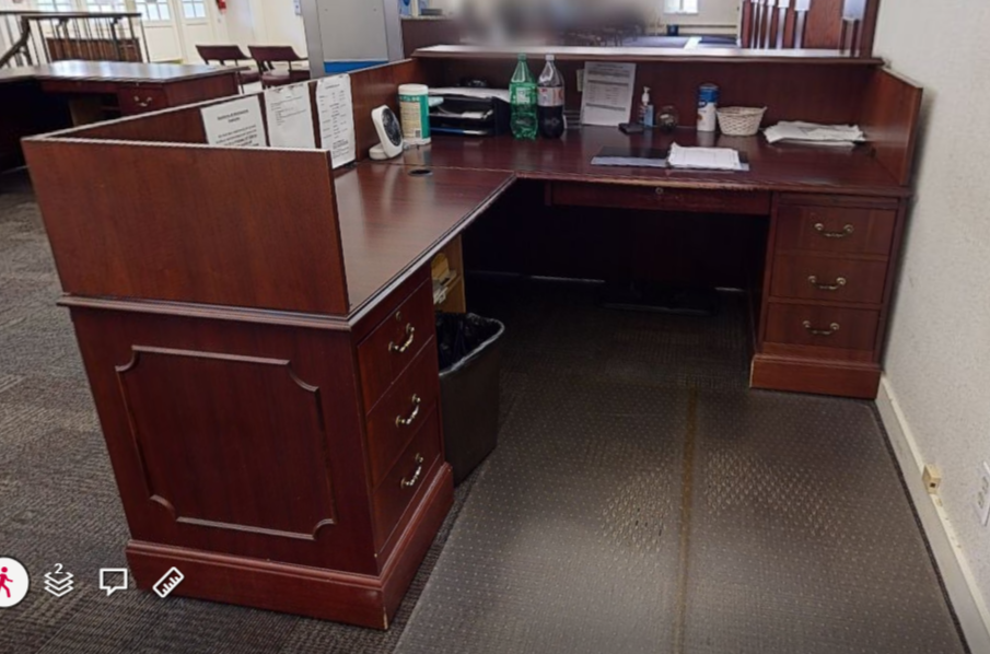 Reception desk