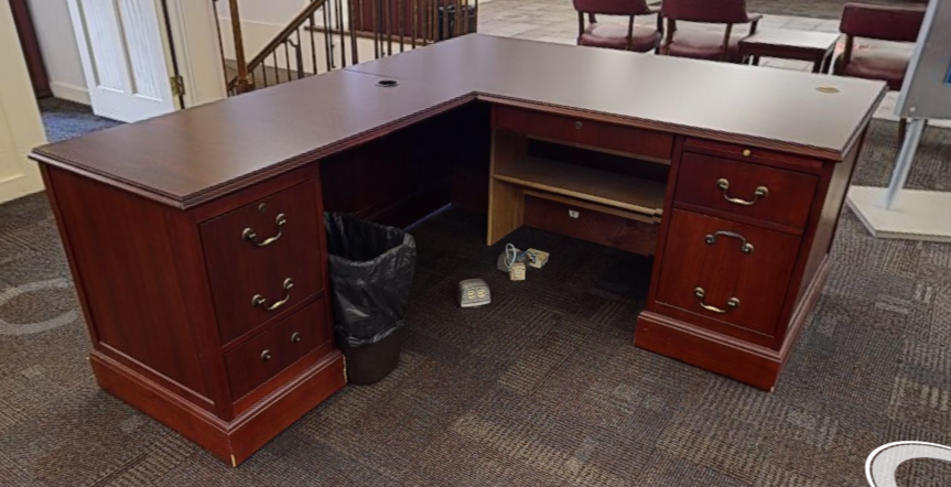 L-shaped desk