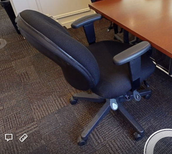 Task chair wih arms, blk