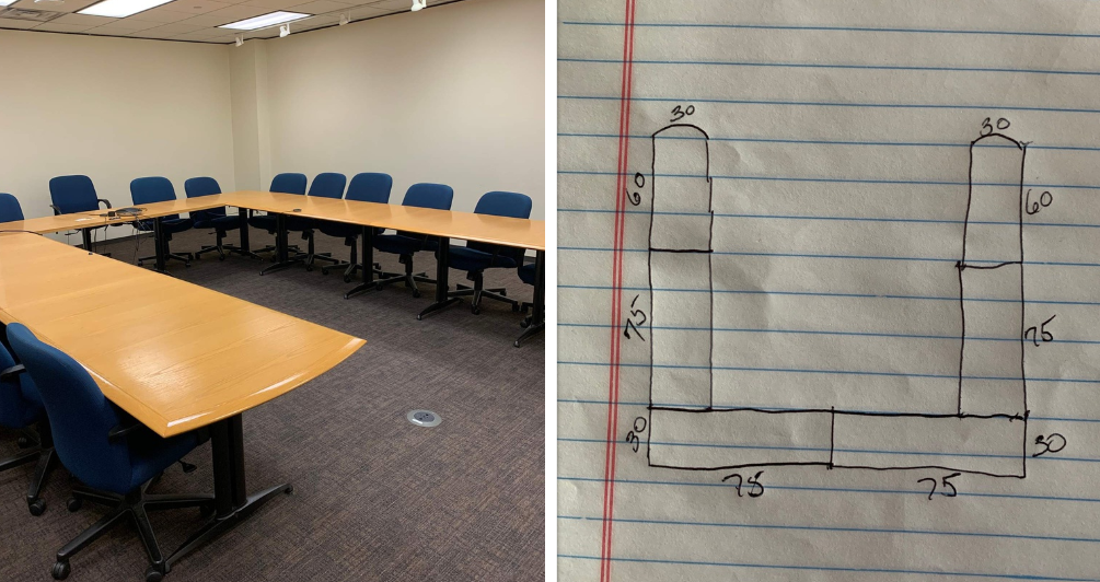 U-shaped Conference table