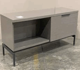 Low Filing Credenza, Open Storage, 60Wx20Dx22H