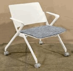 Kupp Chair, Upholstered Seat, Nesting