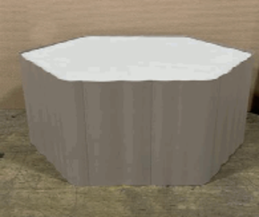 Freehand, 29" Occasional Table, 16.5"/42cm, 29Wx25.5Dx16.5H