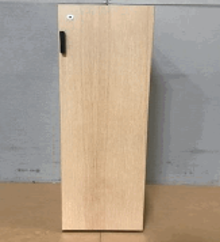 District + Navigate Mockup, Standard Single Locker with Solid Back and Full Right Swing Doors, 42"h, 20"d, 12"w