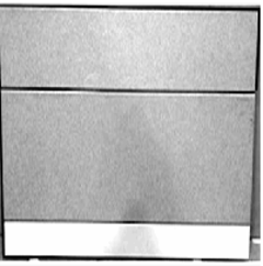 Frames, National Futures Flush Panel Wall, With Inset Glass, Powered, 72Wx42H