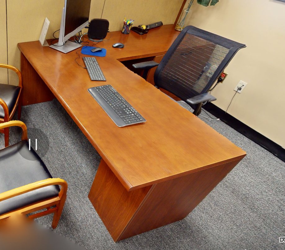 L-shaped desk