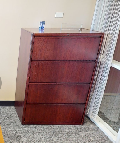 4D wooden file cabinet