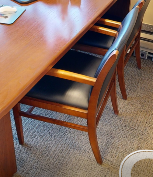 Black guest chair