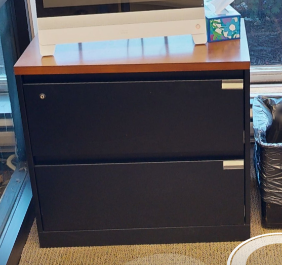 2D lateral filing cabinet, blk