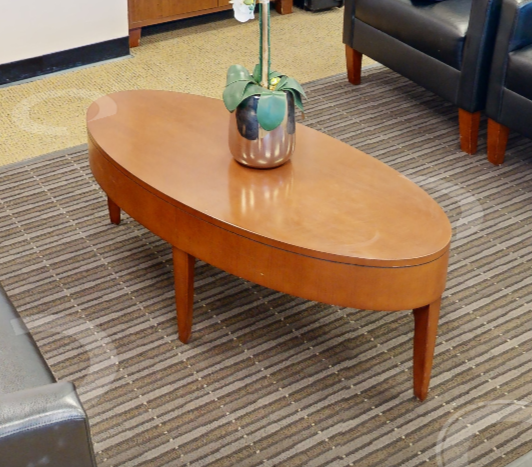 Oval coffee table