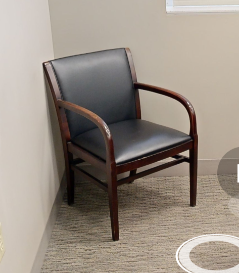 Black guest chair