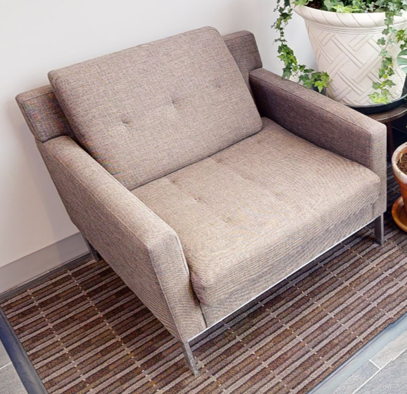 Brown lounge chair