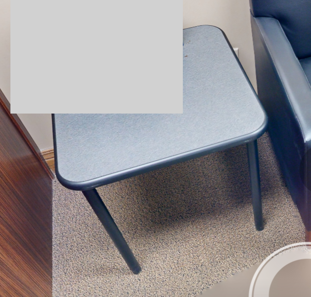 Square end table