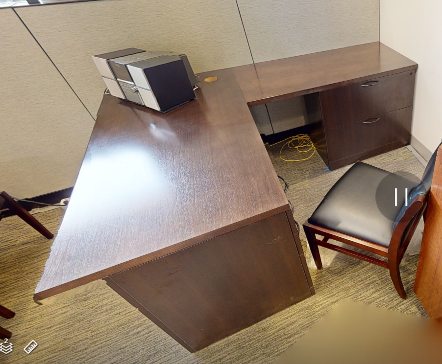 L-shaped desk
