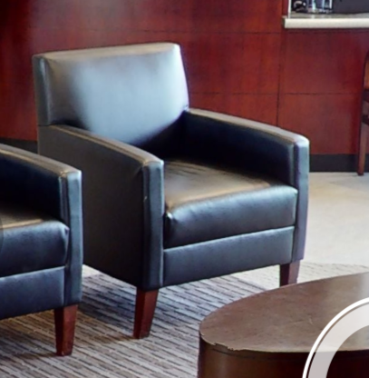 Black lounge chair