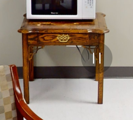 Square end table