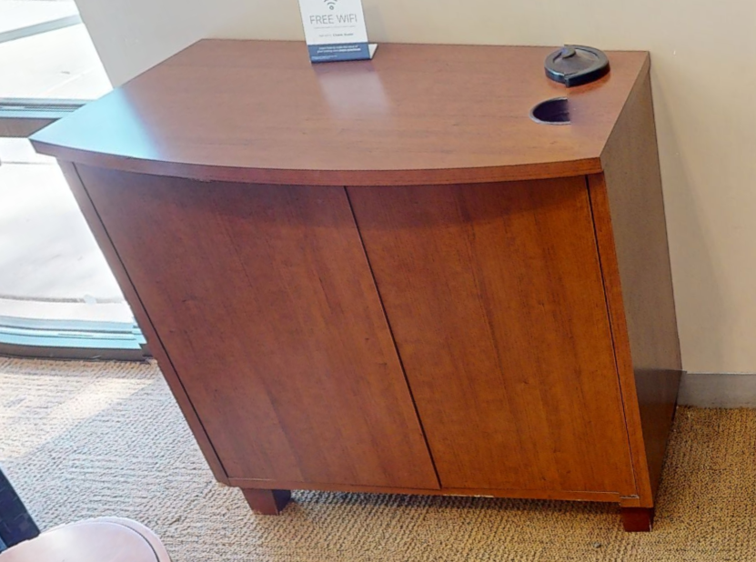 2-door coffee cabinet