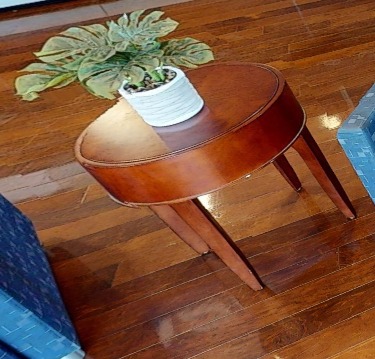 Round side table