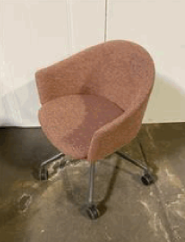 Zones Club Chair 5 Star Swivel(Red)