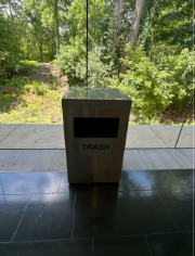 STAINLESS STEEL TRASH CANS