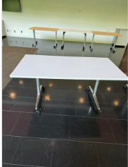WHITE FLIP DOWN TABLE