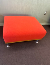 ORANGE OTTOMAN