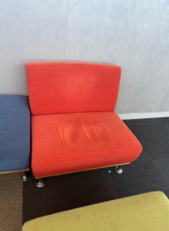 ORANGE LOUNGE CHAIR