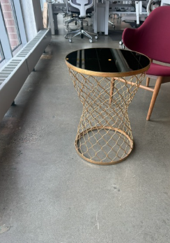 Gold Table - Mirrored Top