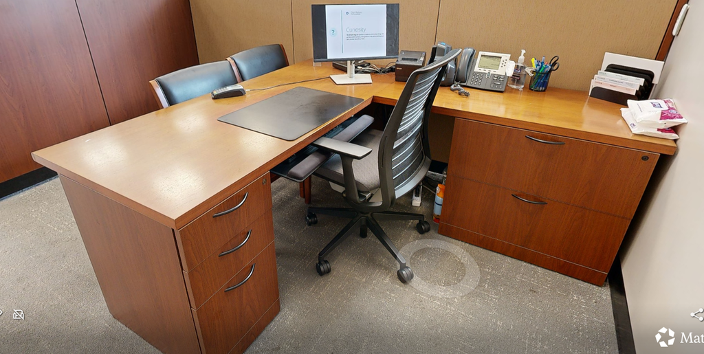 L-shaped desk