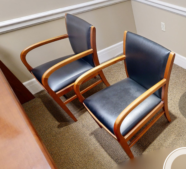 Black guest chair
