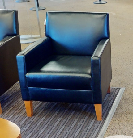 Black lounge chair