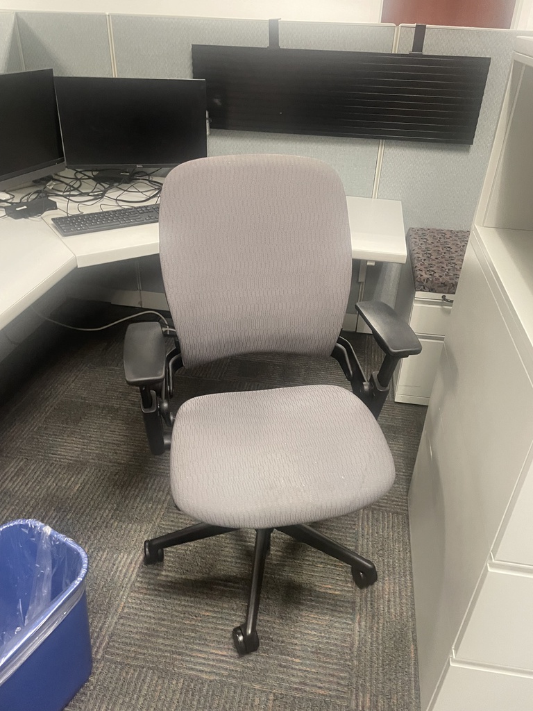 Grey cushion seat/Grey cushion back task chair