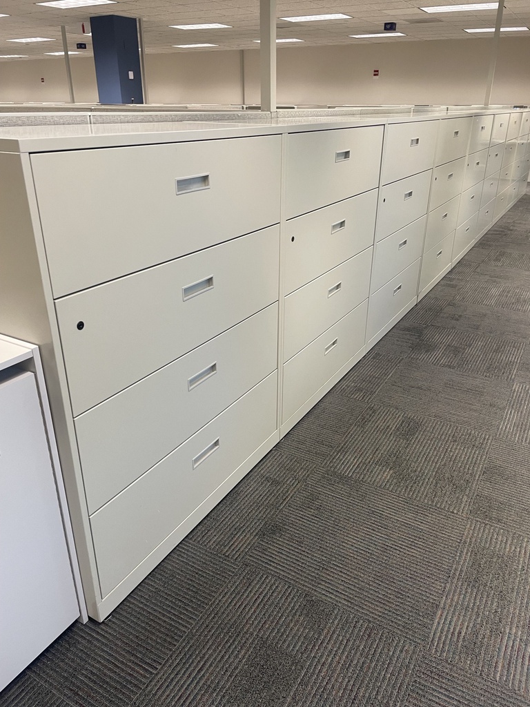 42" grey 4 drawer lateral file
