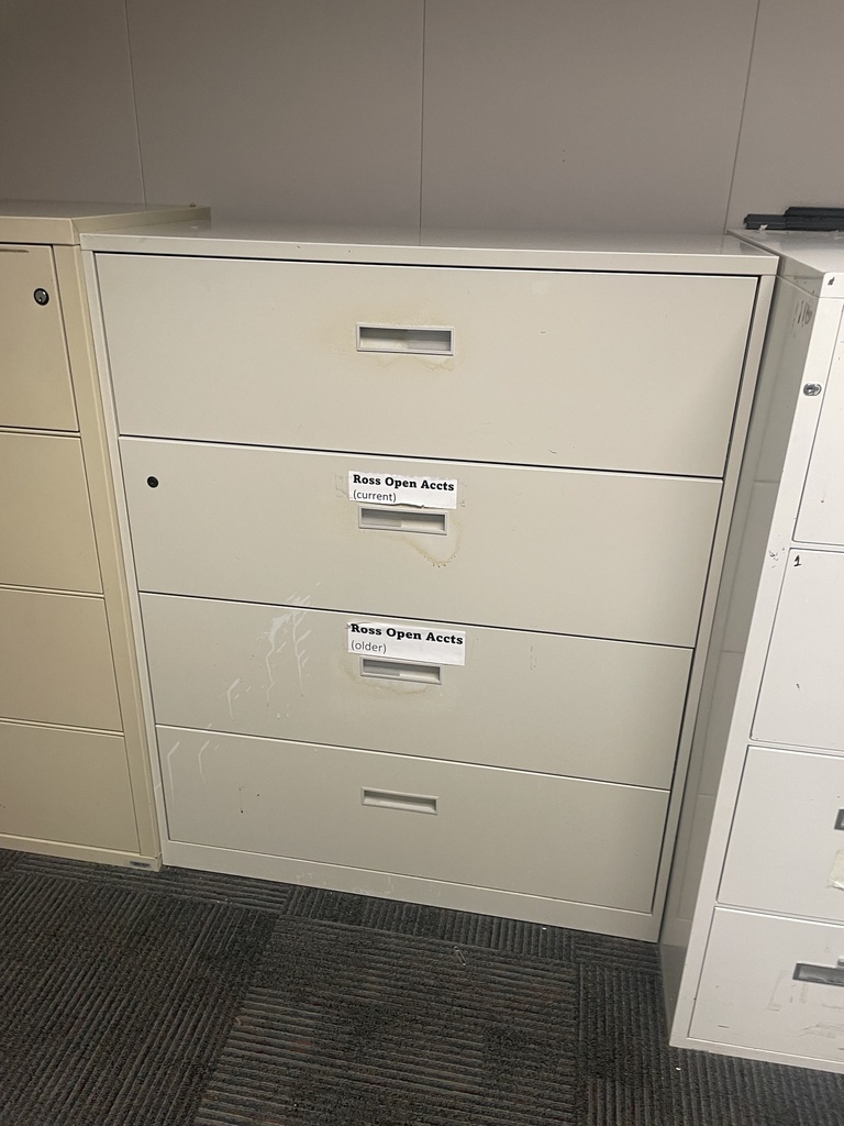 Fireproof 36" tan lateral file
